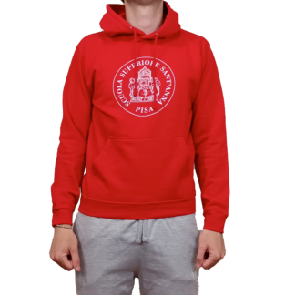 FELPA UNISEX CLASSICA MONOCOLORE ROSSO
