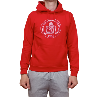 FELPA UNISEX CLASSICA MONOCOLORE ROSSO