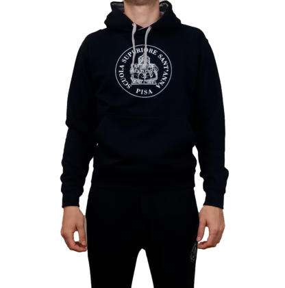 FELPA UNISEX CON CAPPUCCIO BLU