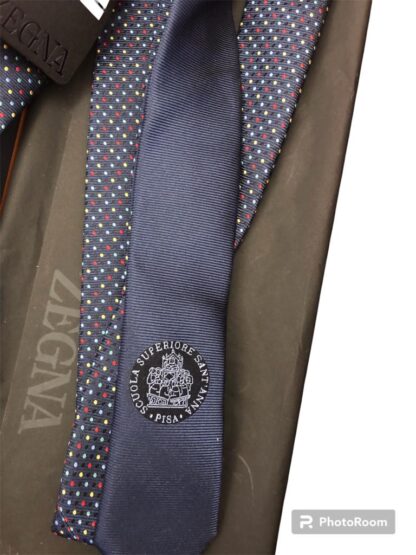 CRAVATTA ERMENEGILDO ZEGNA BLU POIS - immagine 2