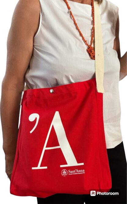 SHOPPER ROSSA CON TRACOLLA