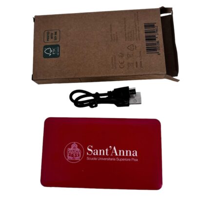 POWER BANK SLIM ROSSO - immagine 3